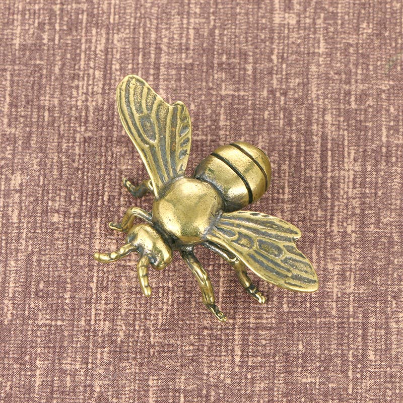 Gemcohub - Wholesale Ornament - Brass Bee Insect Craft Collectible Ornaments Miniature Model1
