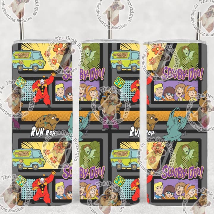 Mystery Machine Team Cartoon Comic Style TV Show Tumbler for wholesale by The Geek Boutique