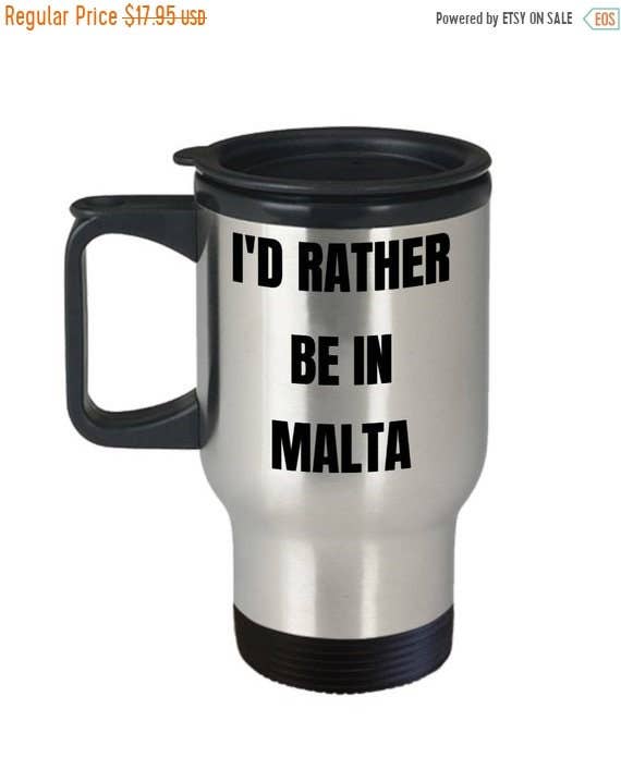 CustomHappy - Vente Gourde/bouteille isotherme - Mug de voyage Malta - Gobelet isolé0