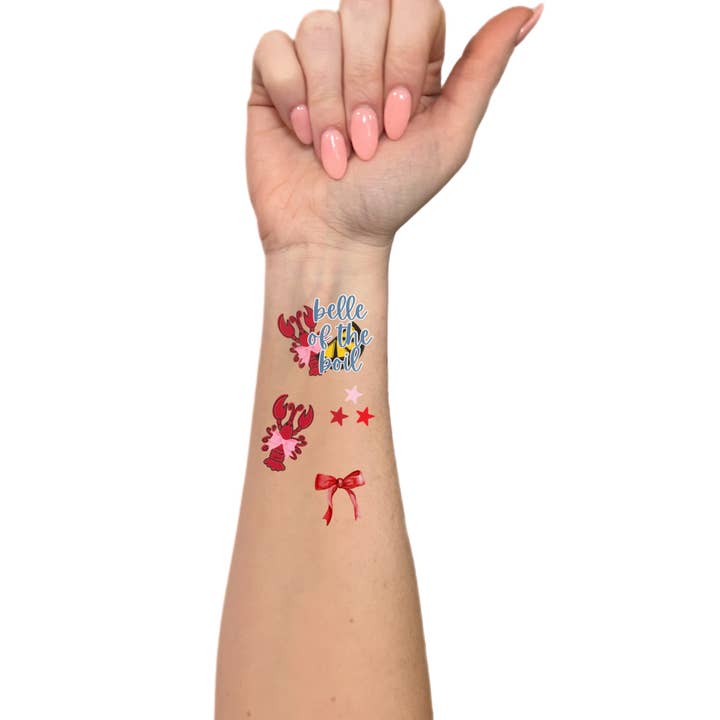 Happy Hues Tattoos - Wholesale Temporary Tattoo - Cajun Summer Temporary Tattoos