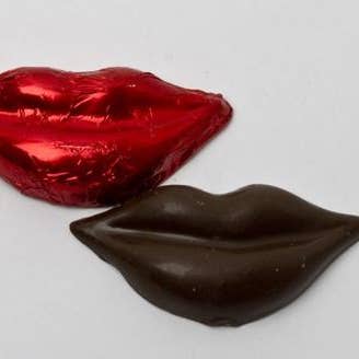 Katie's Candies, Inc. - Vente Chocolat - Lèvres enveloppées dans du film d'aluminium (feuille rouge) Saint-Valentin (12)