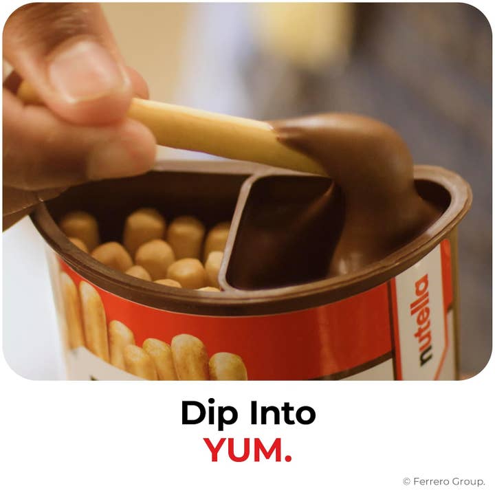 Snacky Candy - Wholesale Chocolate-covered sweets - Nutella & Go With Breadsticks Ferrero 16 pc 1.8 oz5