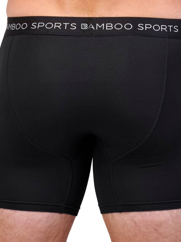 Bamboo Sports - Wholesale Underwear – Men's - Men's 4" Inseam Bamboo Rayon Boxer Briefs - 4 Pack2
