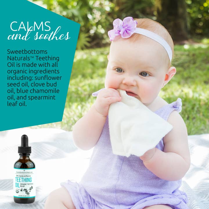 Sweetbottoms Naturals - Wholesale Teether (Not Clip-On) - Baby - Organic Teething Oil for Immediate Relief5