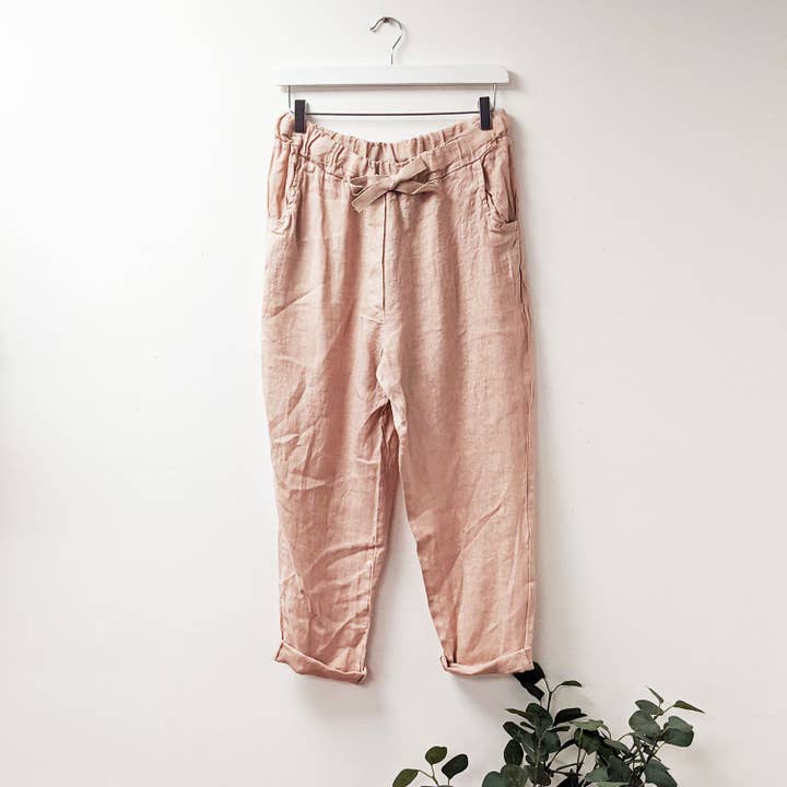 Tempest Designs – wholesale Pants – Women's – Classic linen trousers with front and back pockets5