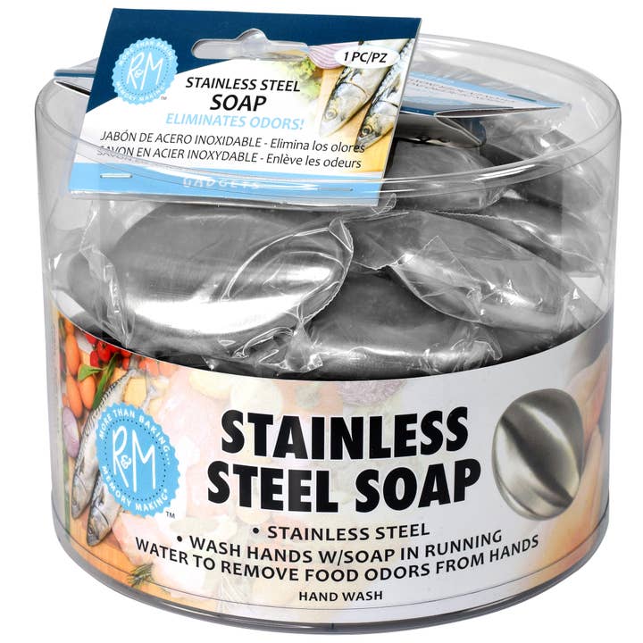 R&M International - Wholesale Kitchen Tool/Gadget - Stainless Steel Soap Bar Bucket /24