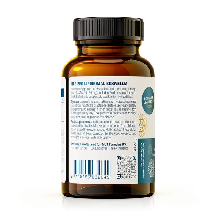MCS Formulas – wholesale Oral supplement/vitamin – Boswellia MEGA AKBA Liposomal, 60 Caps