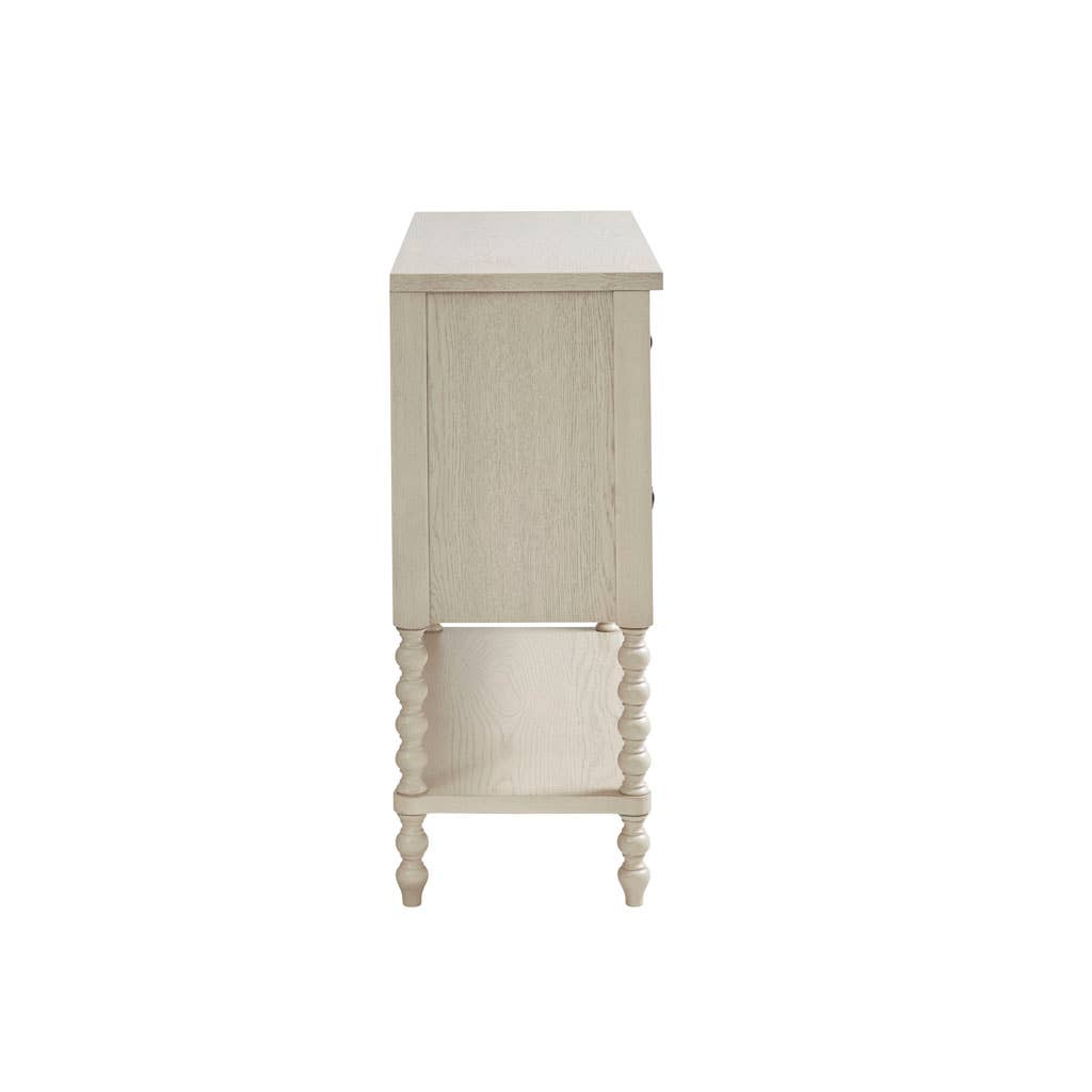 Olliix - Wholesale Cabinet - 2-Drawer Storage Accent Chest w/ Turned Legs, Natural Ivory3