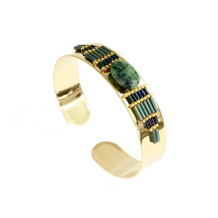 C'cedille - Wholesale Cuff Bracelet - Osiris Ruby Zoisite bracelet3