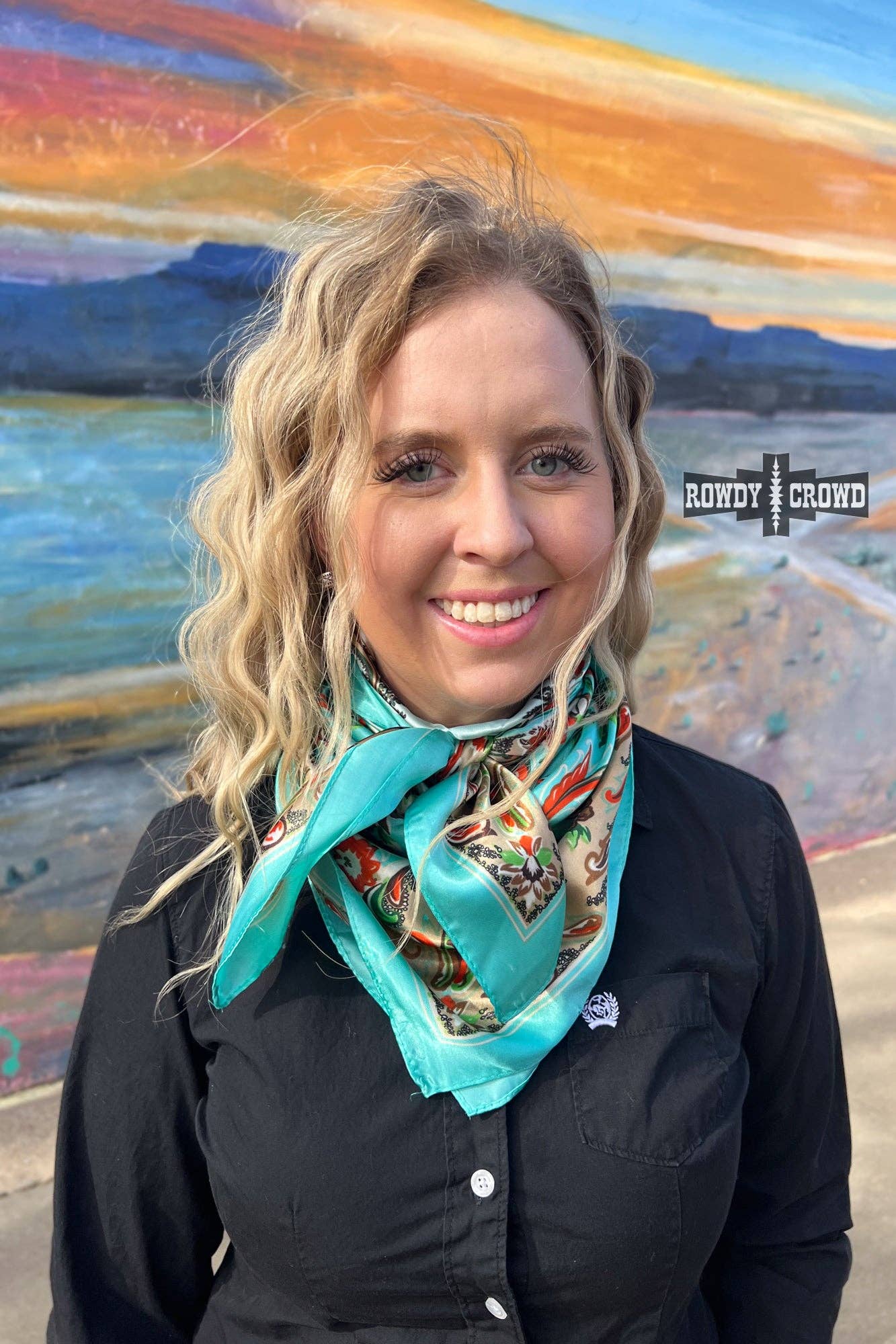 Rowdy Crowd Clothing – Großhandel Schal – Damen – Taos Valley Wild Rag - auffälliges, verspieltes Halstuch2