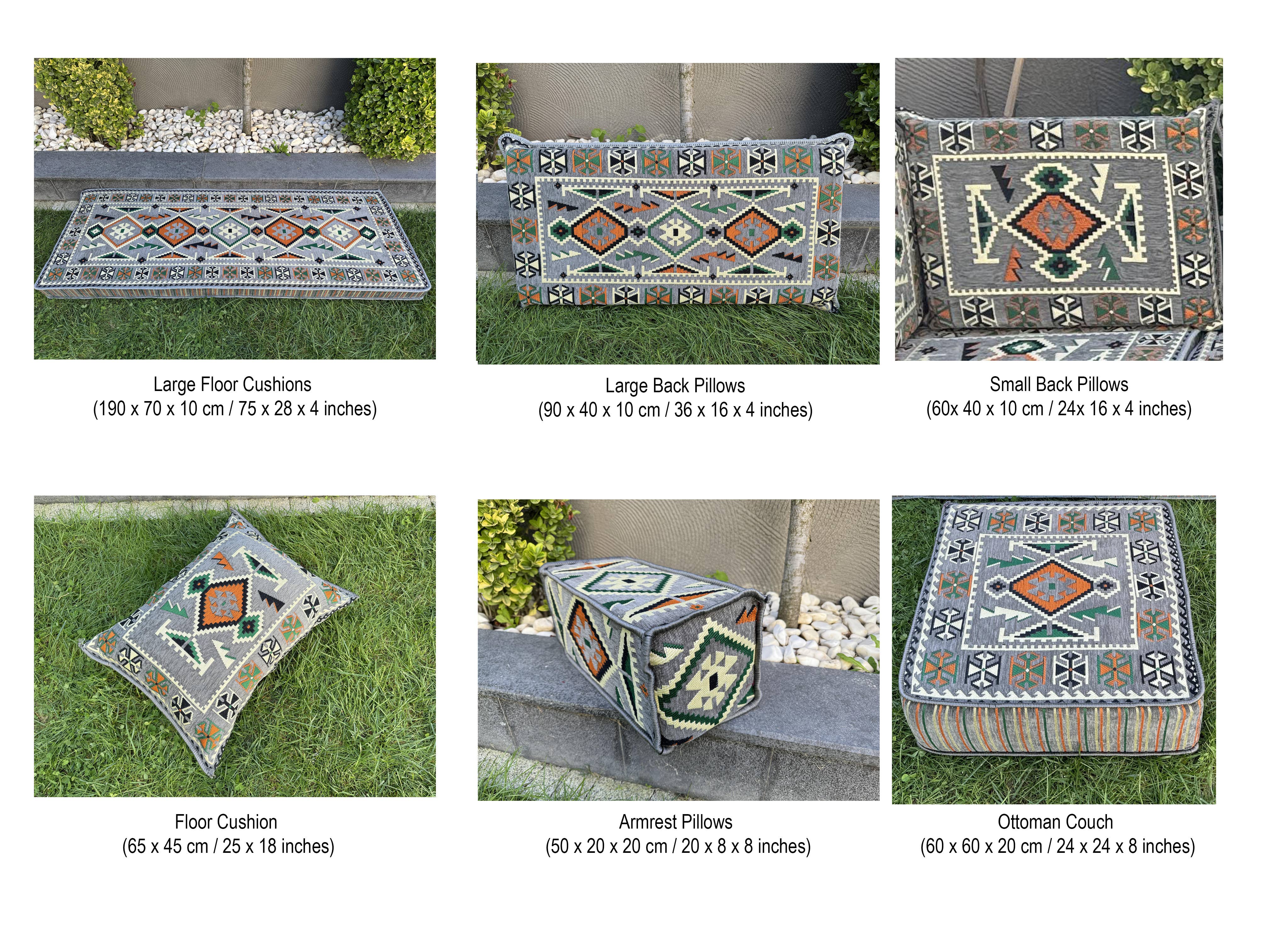 The Loom Wholesale – wholesale Ottoman – Handmade Floor Seating - Kilim Patterned Ottoman Floor Sofa27