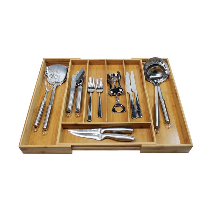 Organizzatore di Cassetti da Cucina in Bambù Regolabile per la vendita all'ingrosso da parte di DE'VELO INC.