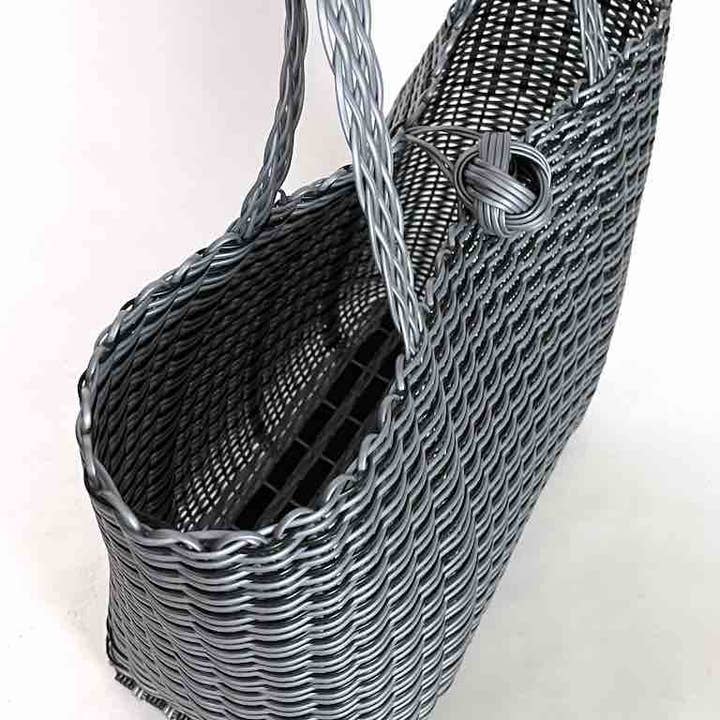 The Niger Bend - Vente Tote bag – femme - Fourre-tout en plastique recyclé tissé profond avec fermeture - El Salvador9