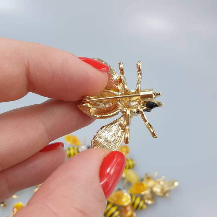 AmberLithuania - Venta al por mayor Broches - Broche de abeja con ámbar8