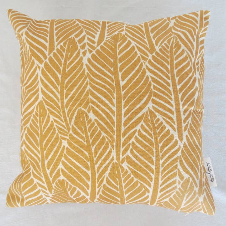 Coussin Bacalar jaune pour la vente par Palma Home textile