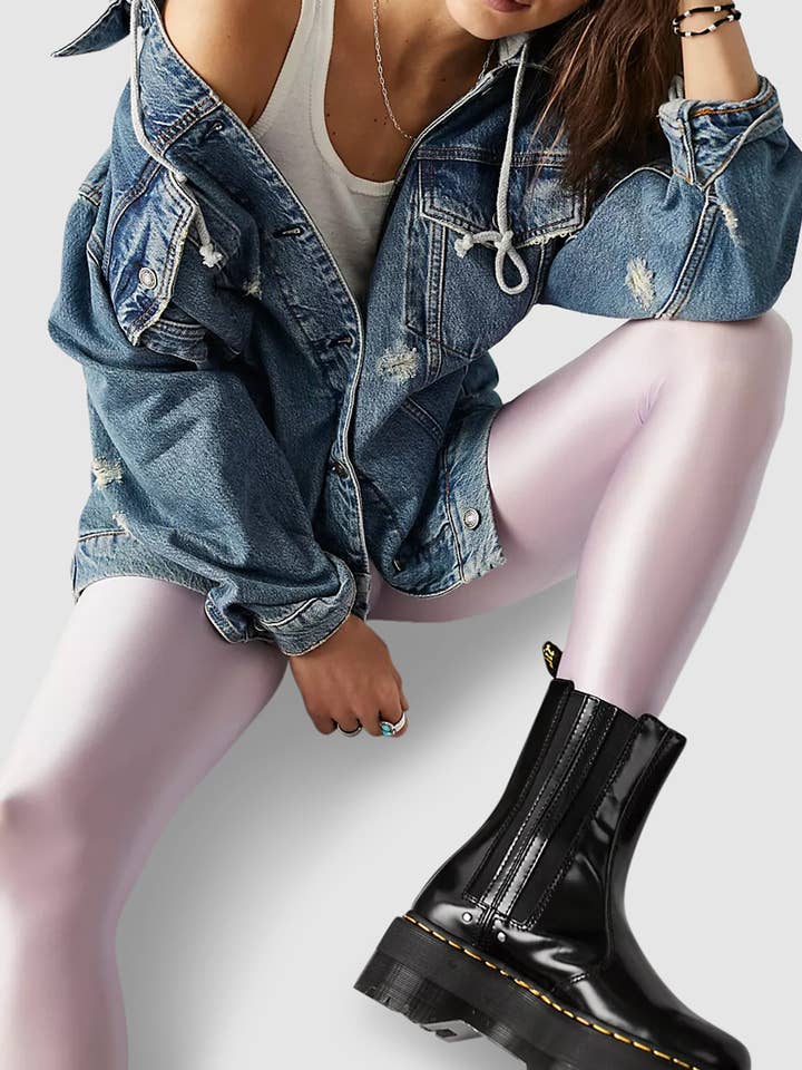 Mercury Tights - Lilac for wholesale by High Heel Jungle