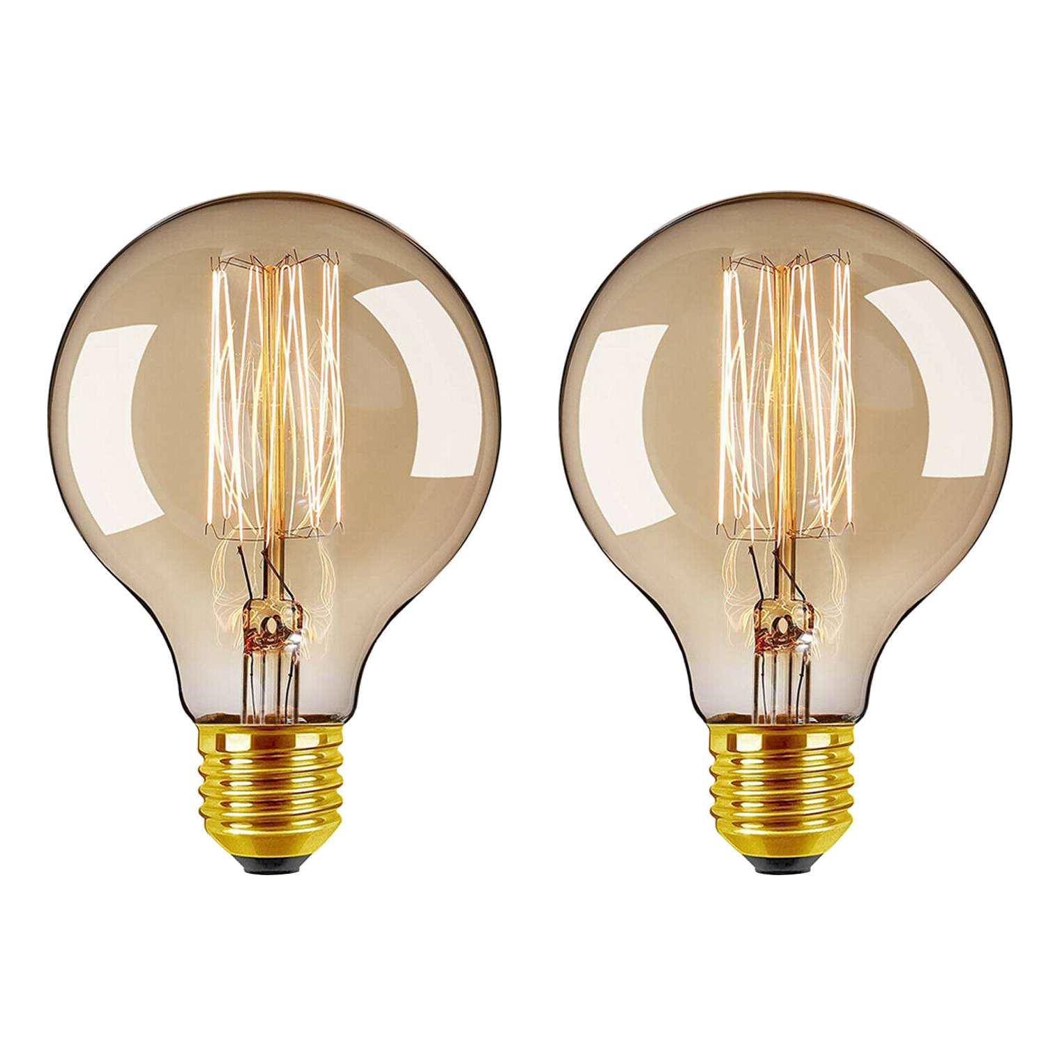Ledsone – Engroshandel Pære – 2-pak E27, B22, E14 LED Edison Dæmpbar Vintage Amber Glas Varm hvid 2700K Pærer~40864