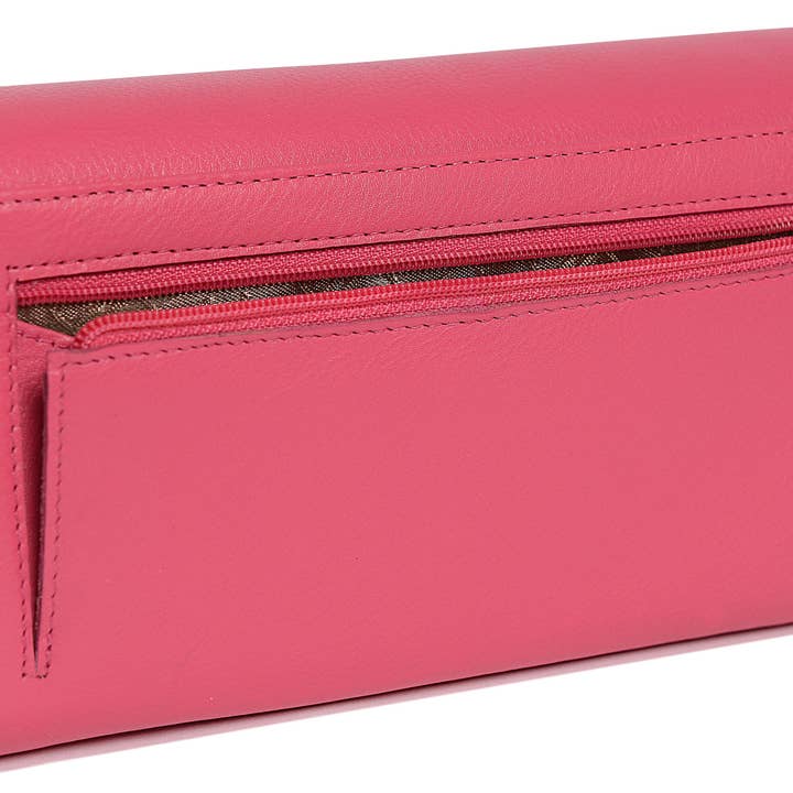 SADDLER - Vente Portefeuille – femme - Grand Portefeuille en Cuir à Sections Multiples "Grace" – Fait Main par Saddler | Protégé RFID & Boîte Cadeau1