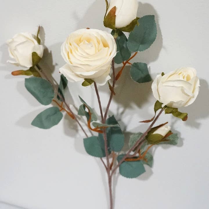 25'' Silk Rose Single Spray Home Wedding Decor White/Mixture for wholesale by Sweet Home Deco