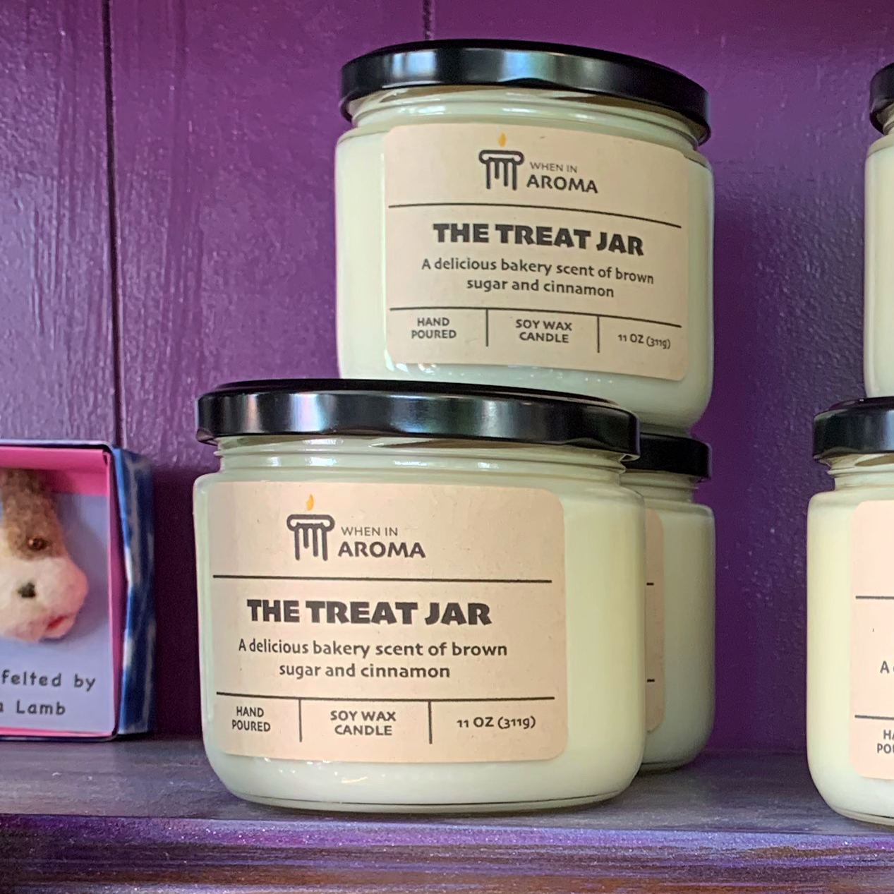 When In Aroma Candle Company - Vendita all'ingrosso Candela in vasetto - Candela di soia The Treat Jar - Candela Pet Shop1