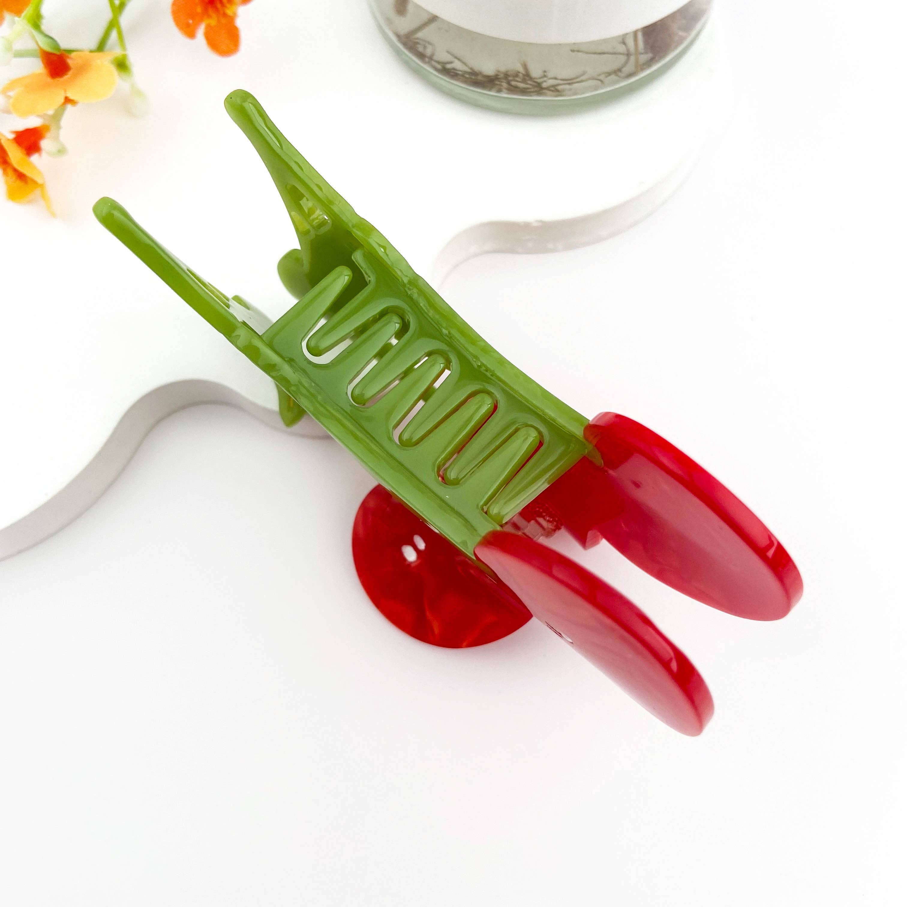 Red Original Juicy Cherry Acetate Fruit Hair Claw Clip for wholesale on Faire2
