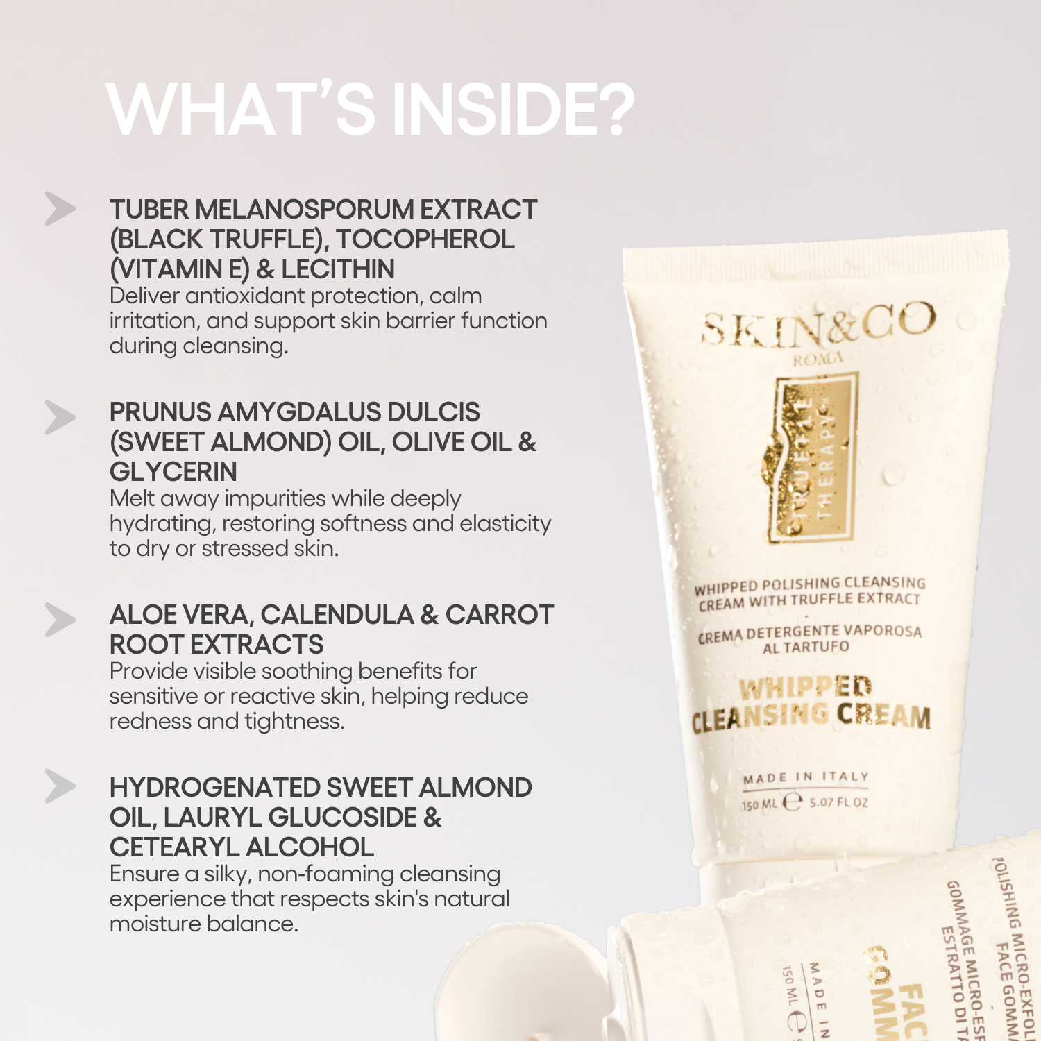 SKIN&CO Roma - Wholesale Facial Cleanser - The Whipped Cleanser3