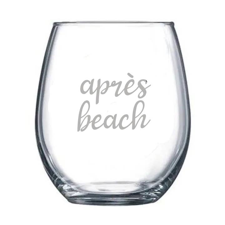 Peachy Pendants - Wholesale Wine Glass - STEMLESS WINE GLASS - Apres Beach0