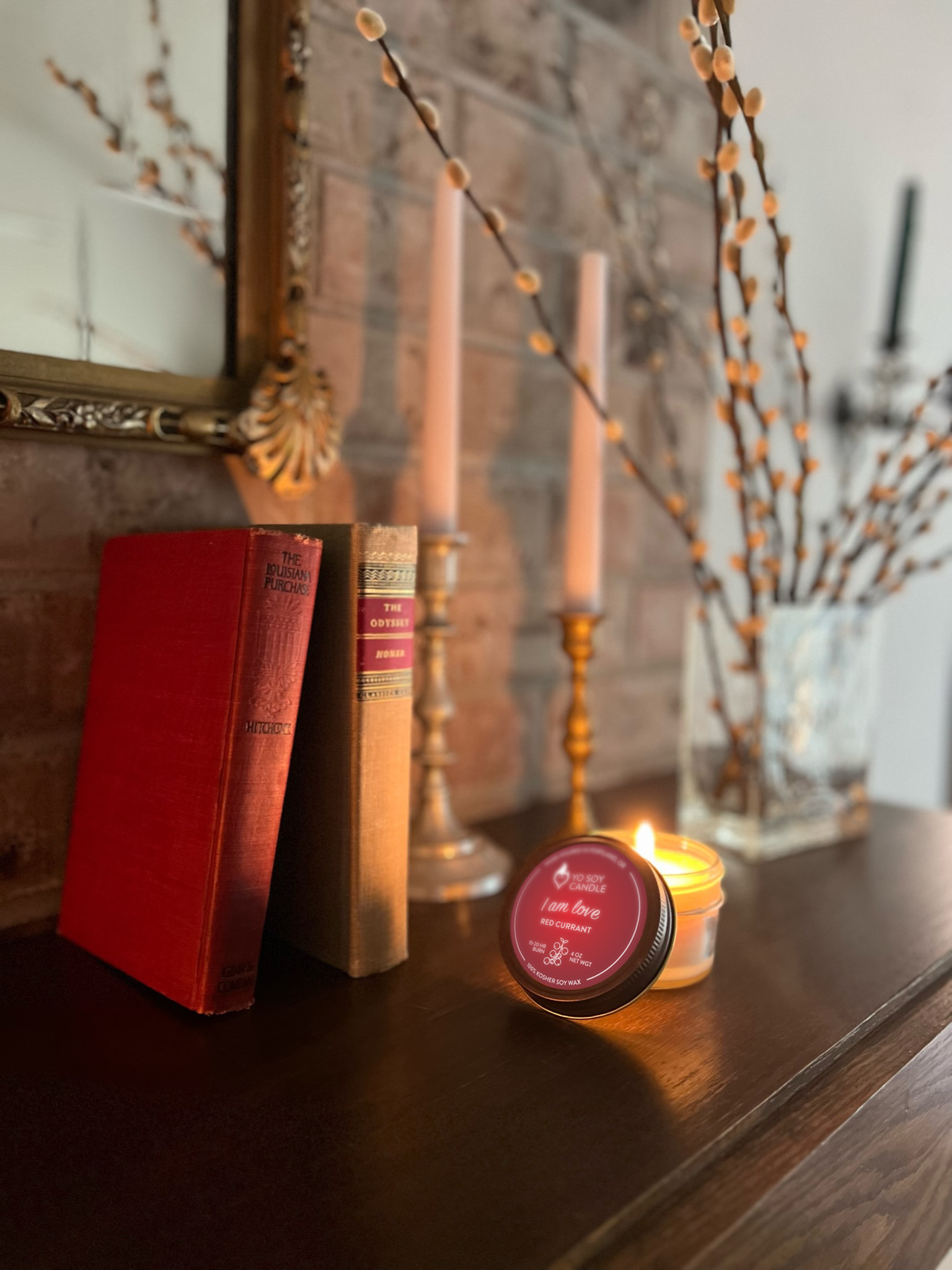 Yo Soy Candle - Wholesale Jar/Filled Candle - I AM LOVE : Red Currant Soy Candle2