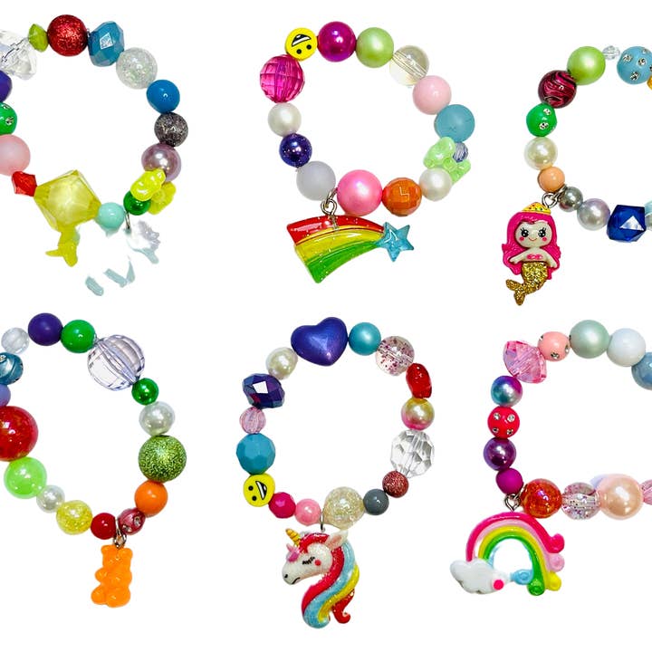 Sadie’s Moon – wholesale Pärlarmband – Barn – Barn Unicorn Stretch Armband Multi Pärla