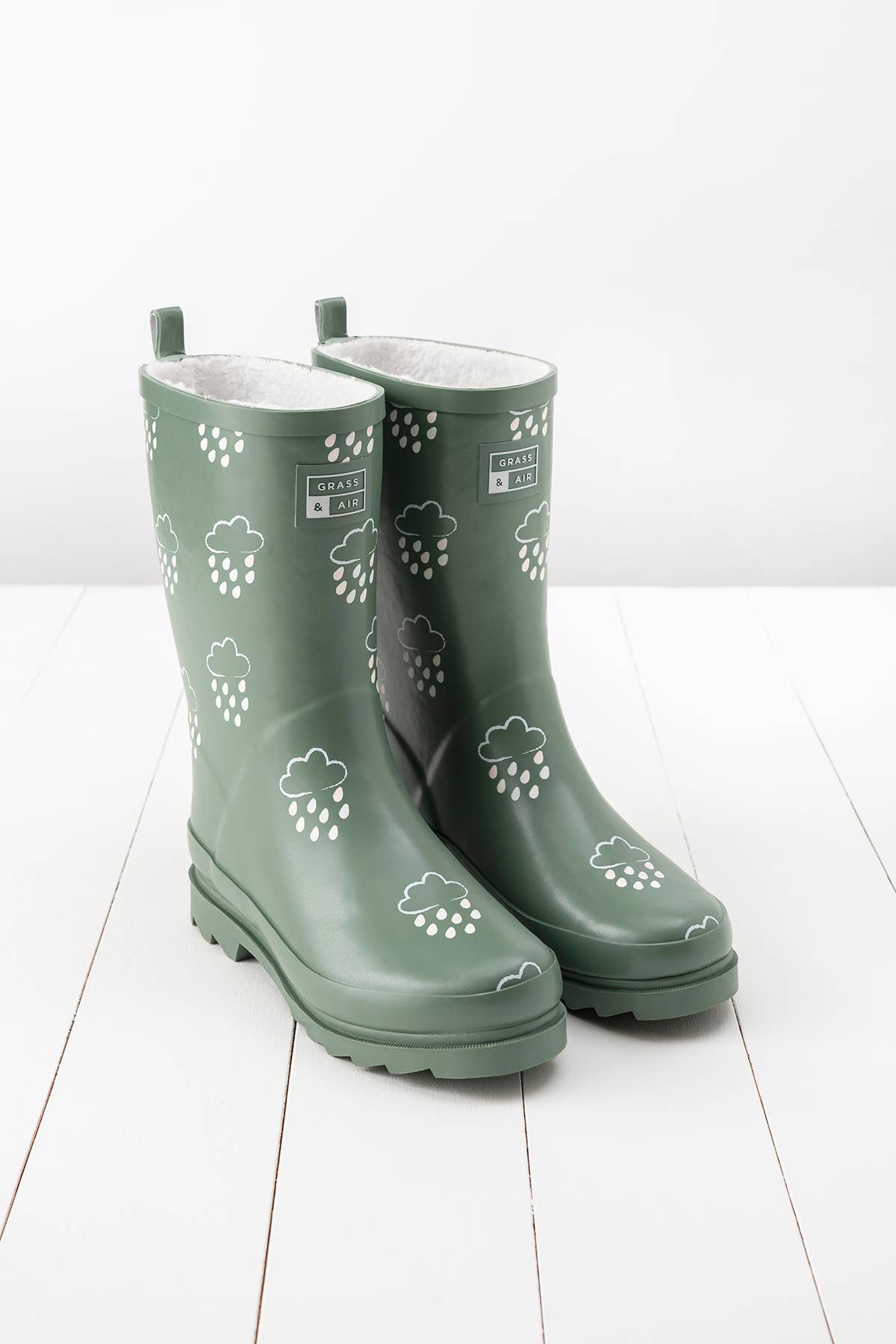 Grass & Air - Wholesale Rain Boots - Women's - Khaki Adult Colour-Changing Winter Wellies