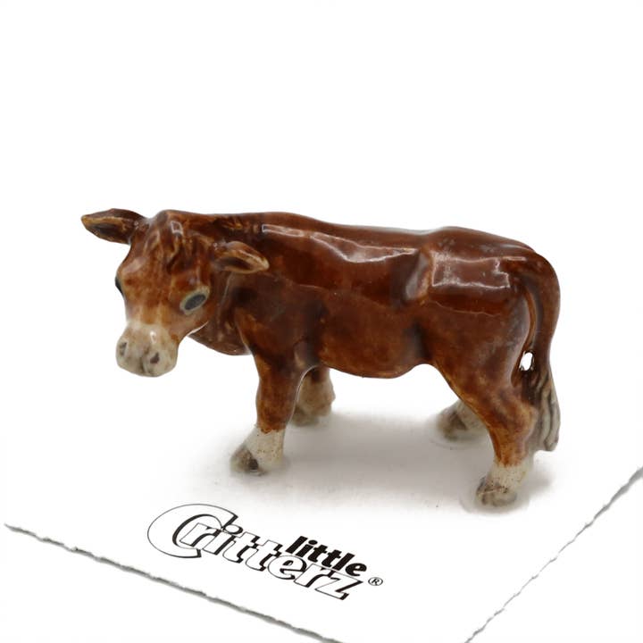 Butter Jersey Cow Porcelain Miniature for wholesale by Little Critterz
