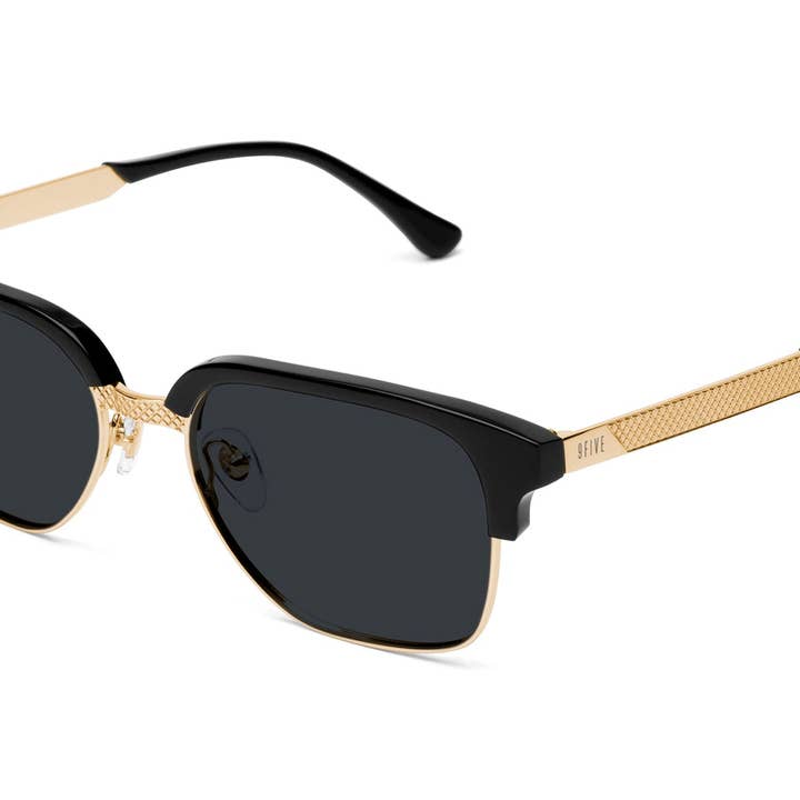 Occhiali da sole 9FIVE Estate neri e oro 24 carati per la vendita all'ingrosso da parte di 9FIVE