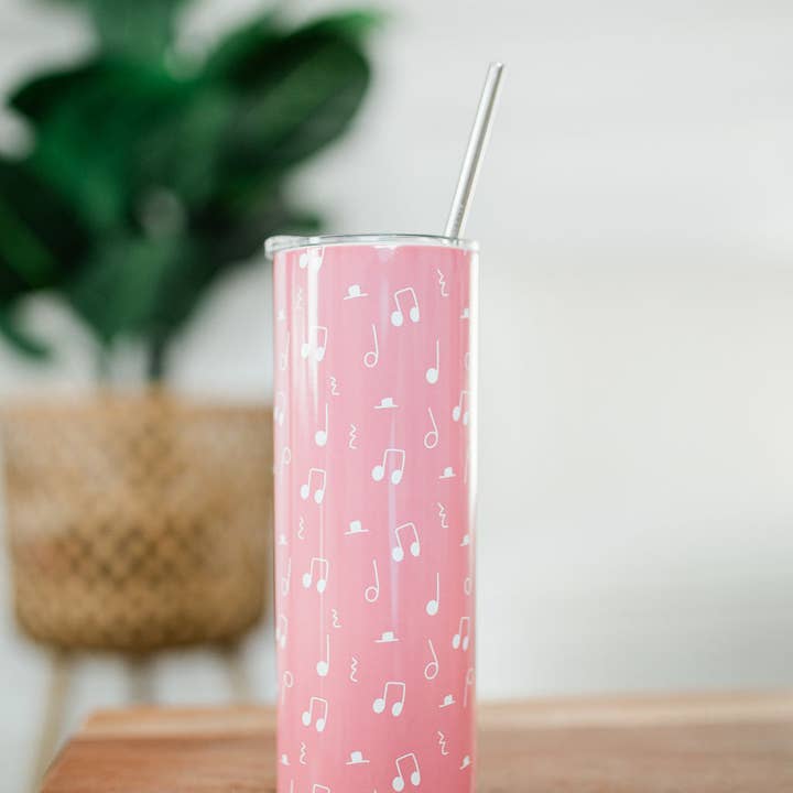 Musically Minted - Wholesale Insulated Mug/Tumbler - Music Note Skinny Tumbler1