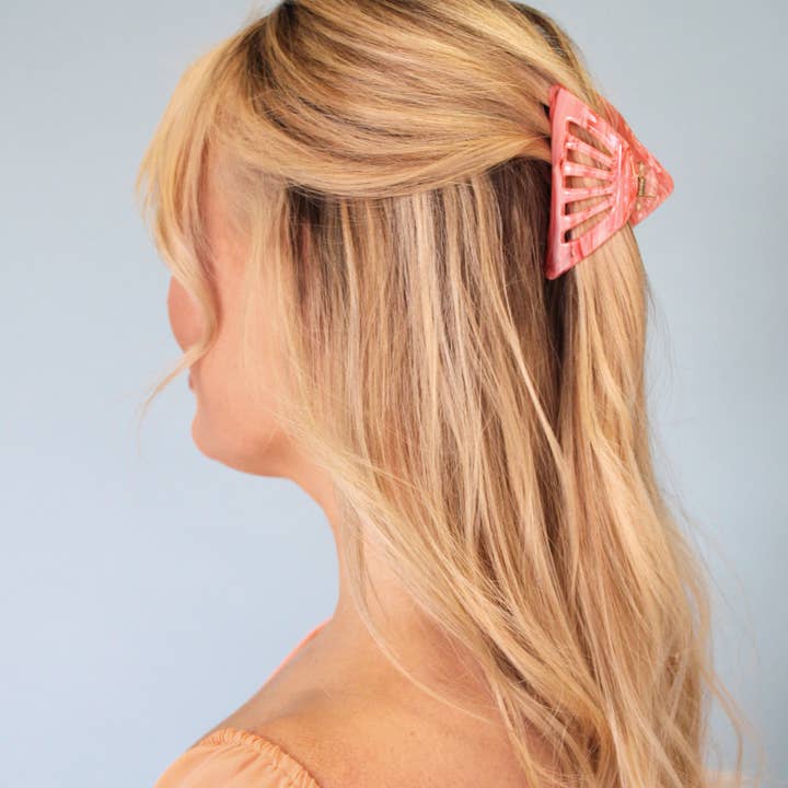 BANDED – wholesale Hårklämma - Dam – Coral Kiss - Färgteori 3-pack kloklämmor1