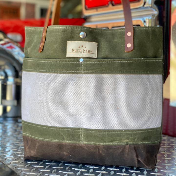 Burn Bags USA - Wholesale Tote Bag - Women's - Olive Green Classic Burn Bag1