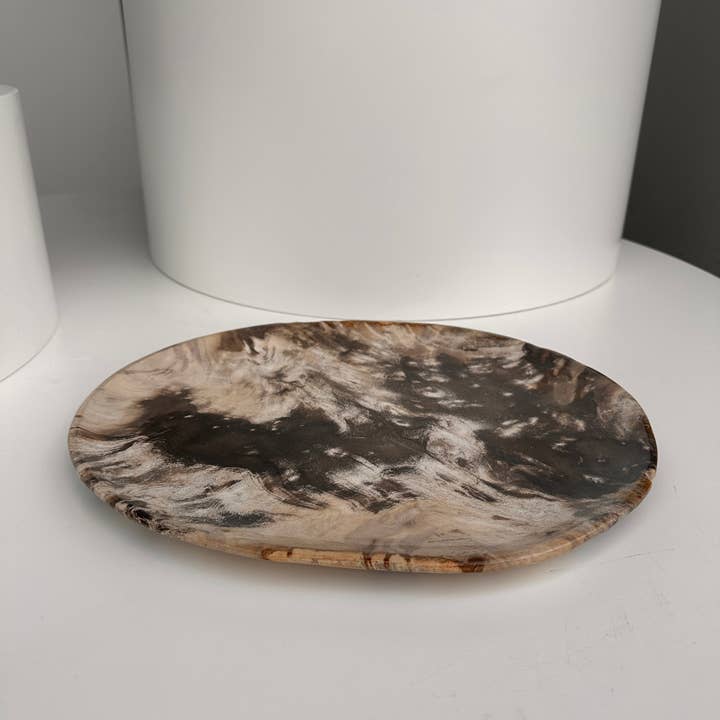 Office Objets - Wholesale Decorative Plate/Dish/Bowl - Very large catchall or dish in petrified wood28
