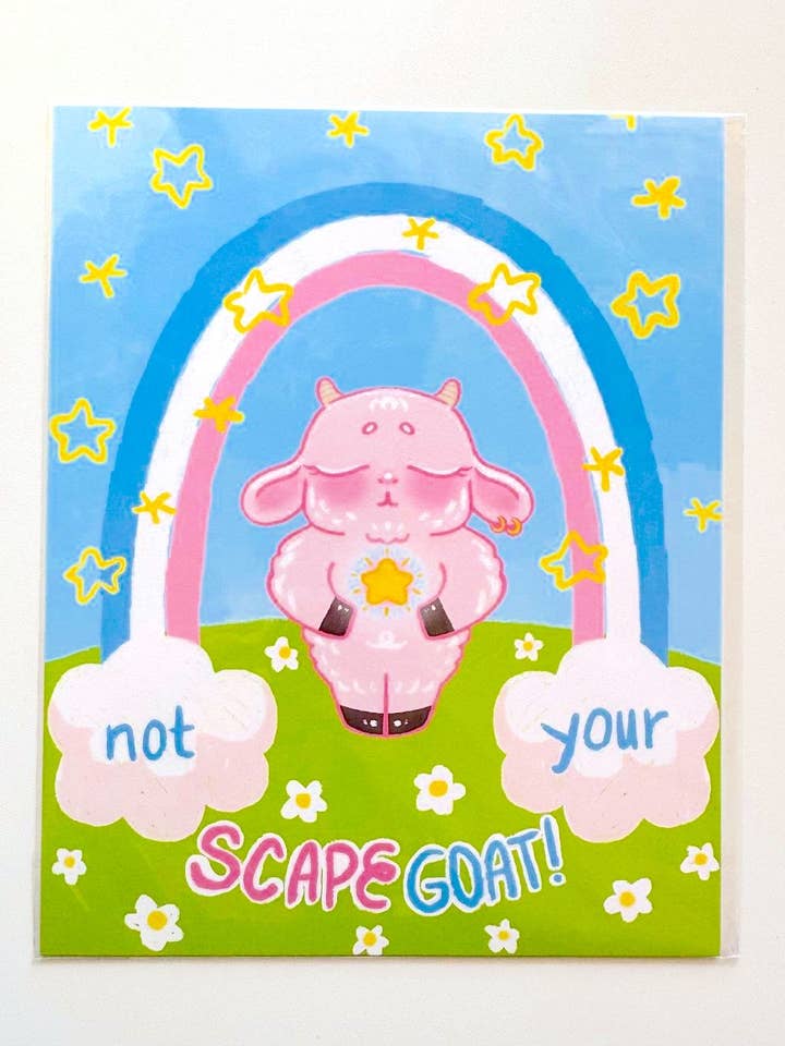 Not Your Scapegoat Print for wholesale by SoftBoysClub