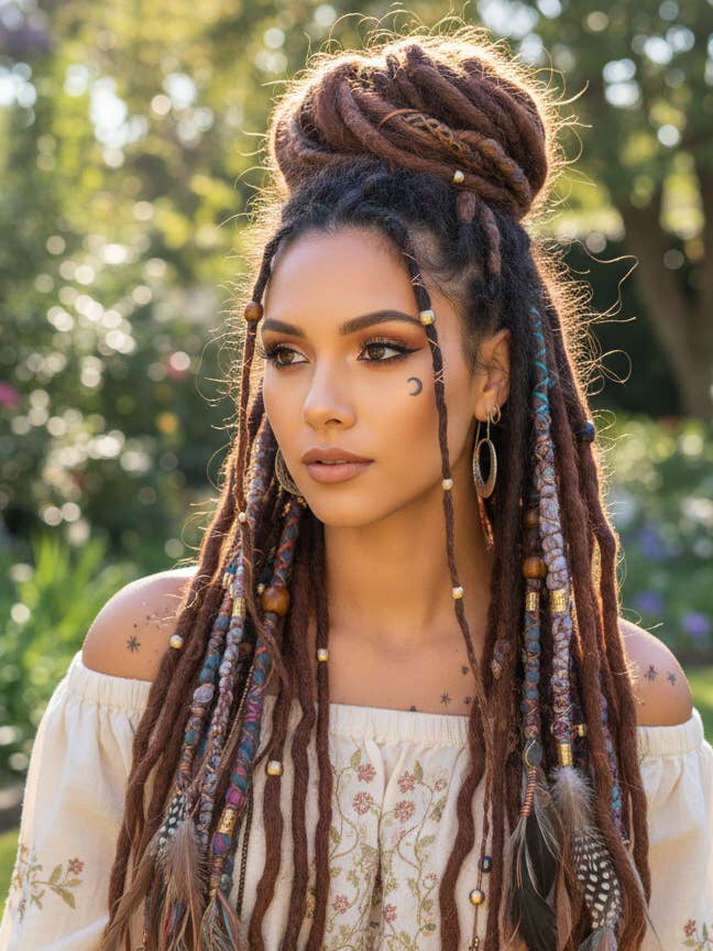 Custom Free Spirit Hair Strands - Earth-Friendly, Bohemian (Copy) for wholesale by Sea Gypsy Designs