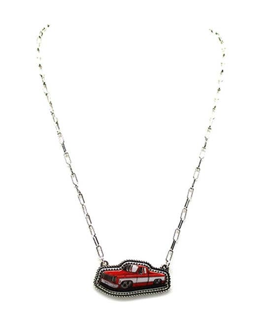 Snowing West - Wholesale Pendant/Charm Necklace - Antique Car Necklace0