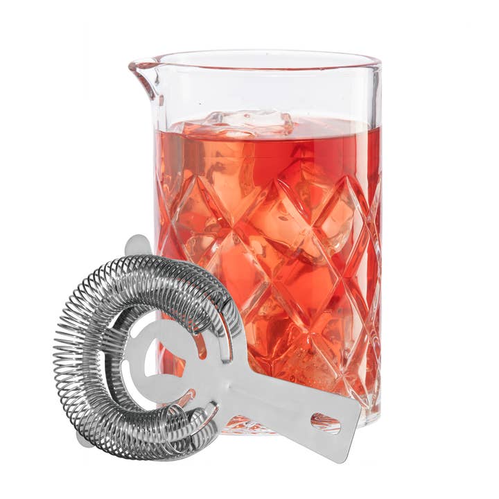 Oggi - Wholesale Bar Tool - Cocktail Mixing Glass & Strainer Set