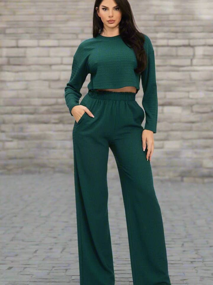 Set Pantaloni in Jersey a Bolle Jacquard per la vendita all'ingrosso da parte di J2 FASHION