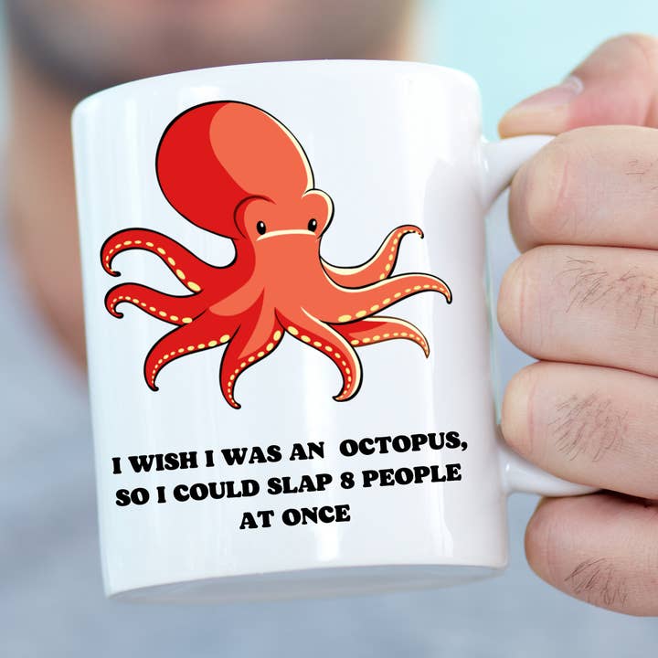 Octopus Mug funny Sarcastic Gift ceramic home decor joke for wholesale by Kutuleras