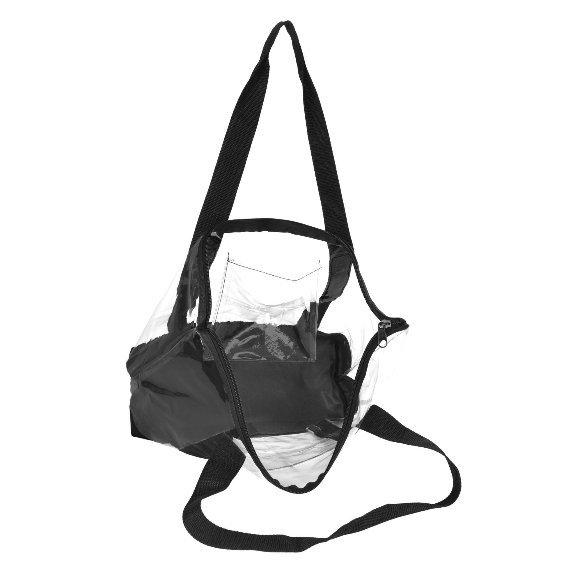 Dalix - Vente Tote bag – femme - Dalix sac transparent de sécurité à bandoulière pour travail et courses3