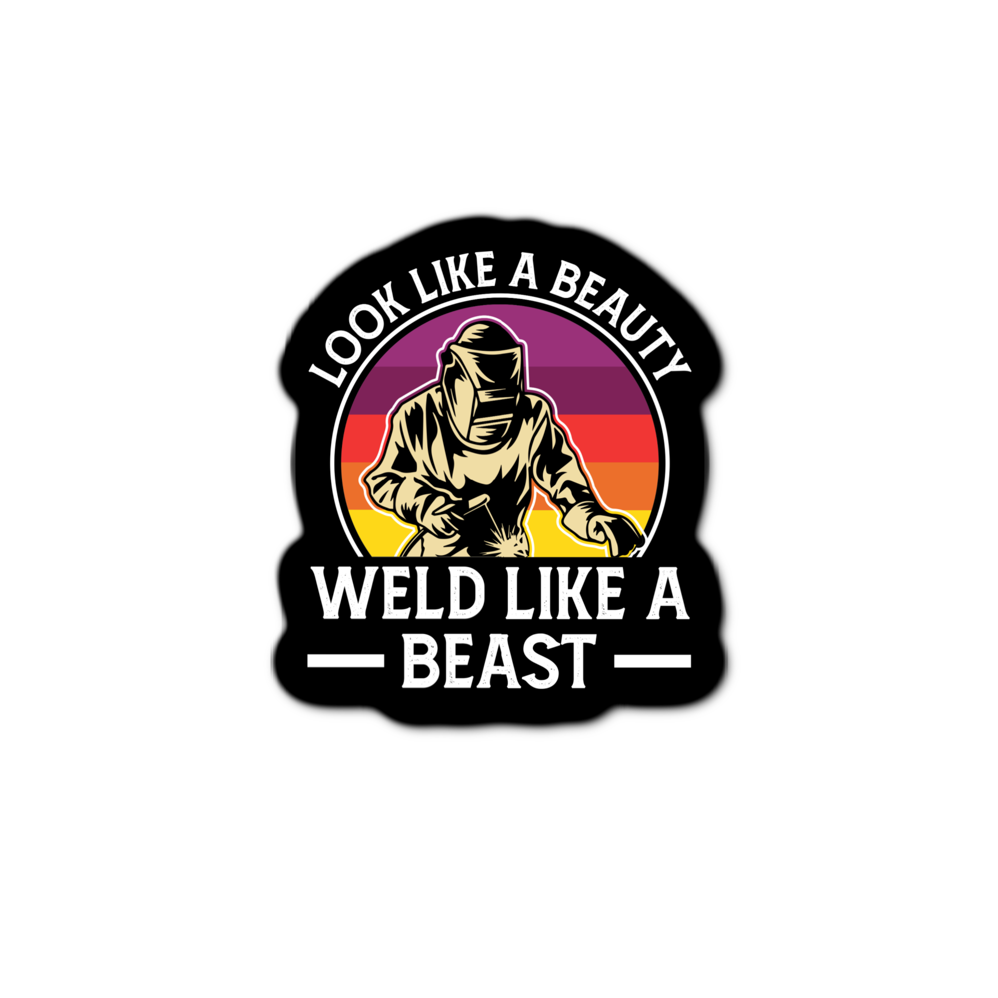 Stick-It Expressions - Wholesale Phone & Laptop Stickers - Look Like A Beauty Weld Like A Beast0