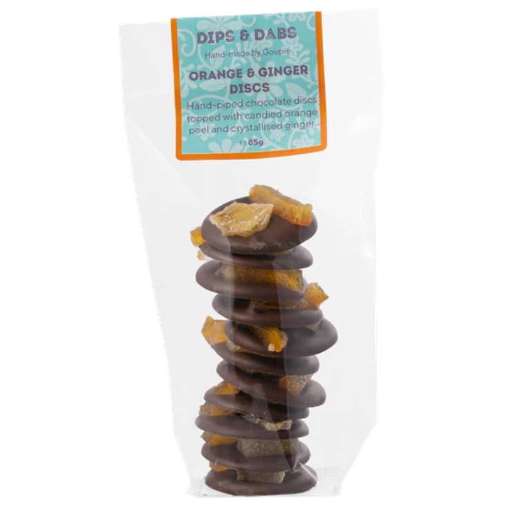 Goupie - Vente Chocolat - Sachet de Disques Orange & Gingembre