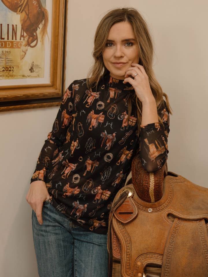 Saddle Room Mesh Top for wholesale by Sterling Kreek