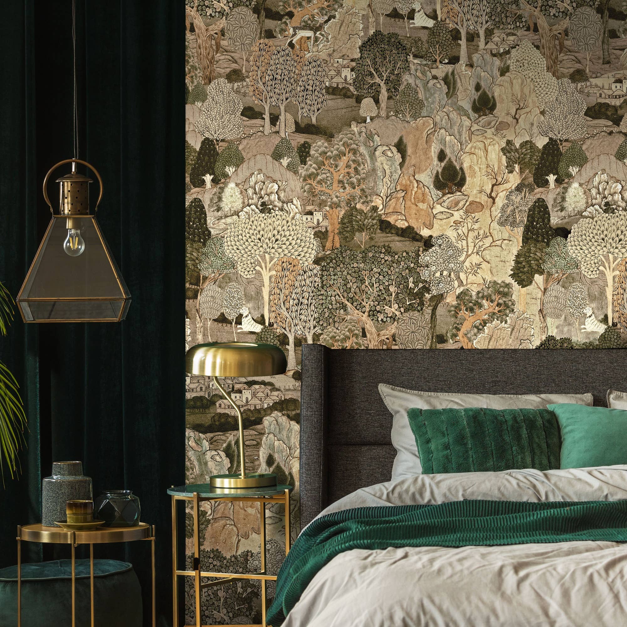 GK Home Decor – wholesale Wallpaper – Vintage Woodland Tapestry Wallpaper Mural5