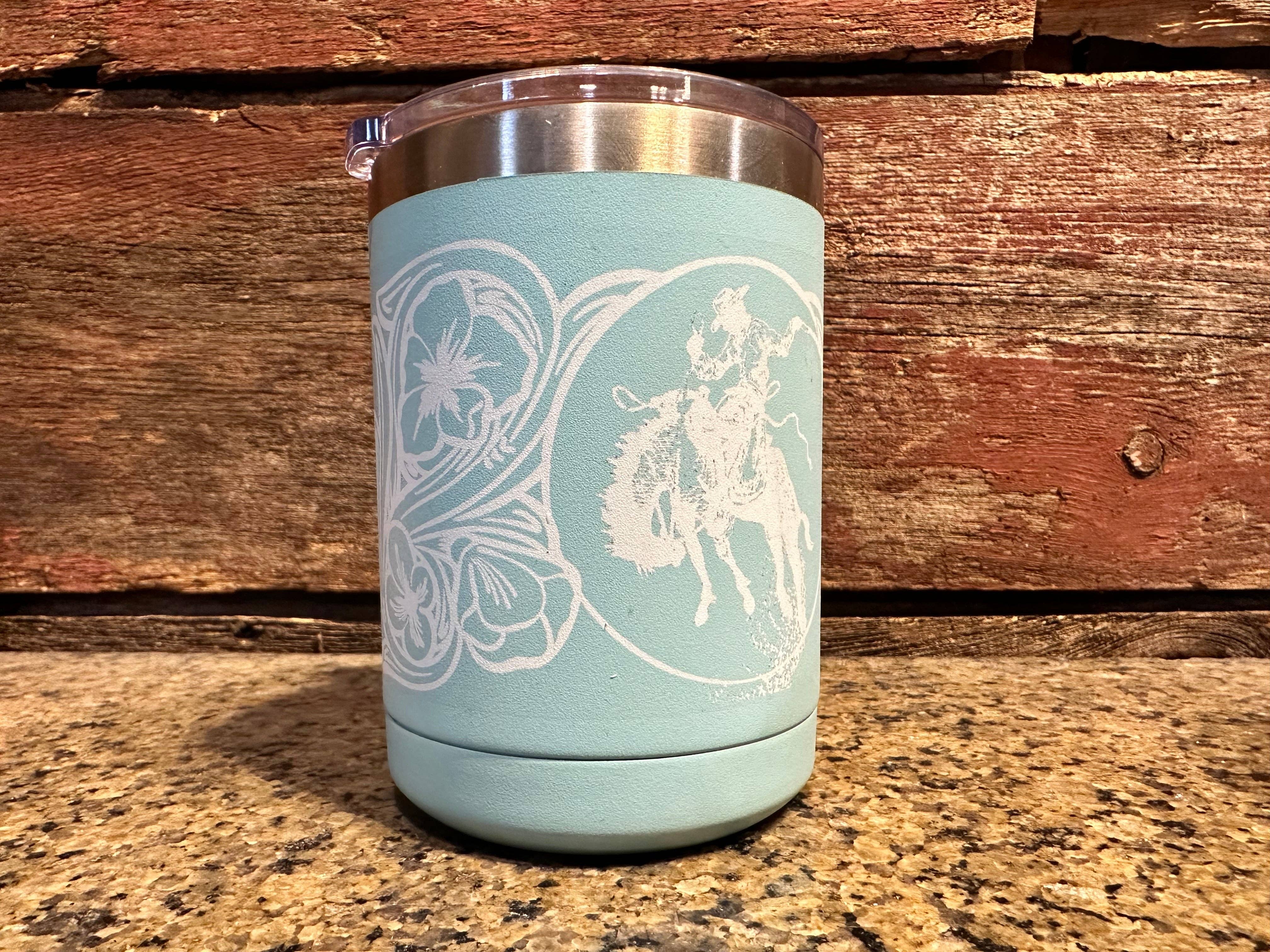 The Rodeo Rose - Vente Gourde/bouteille isotherme - Tasse à café Ranch Bronc 15 oz Cowgirl Rodéo Western Cowboy7