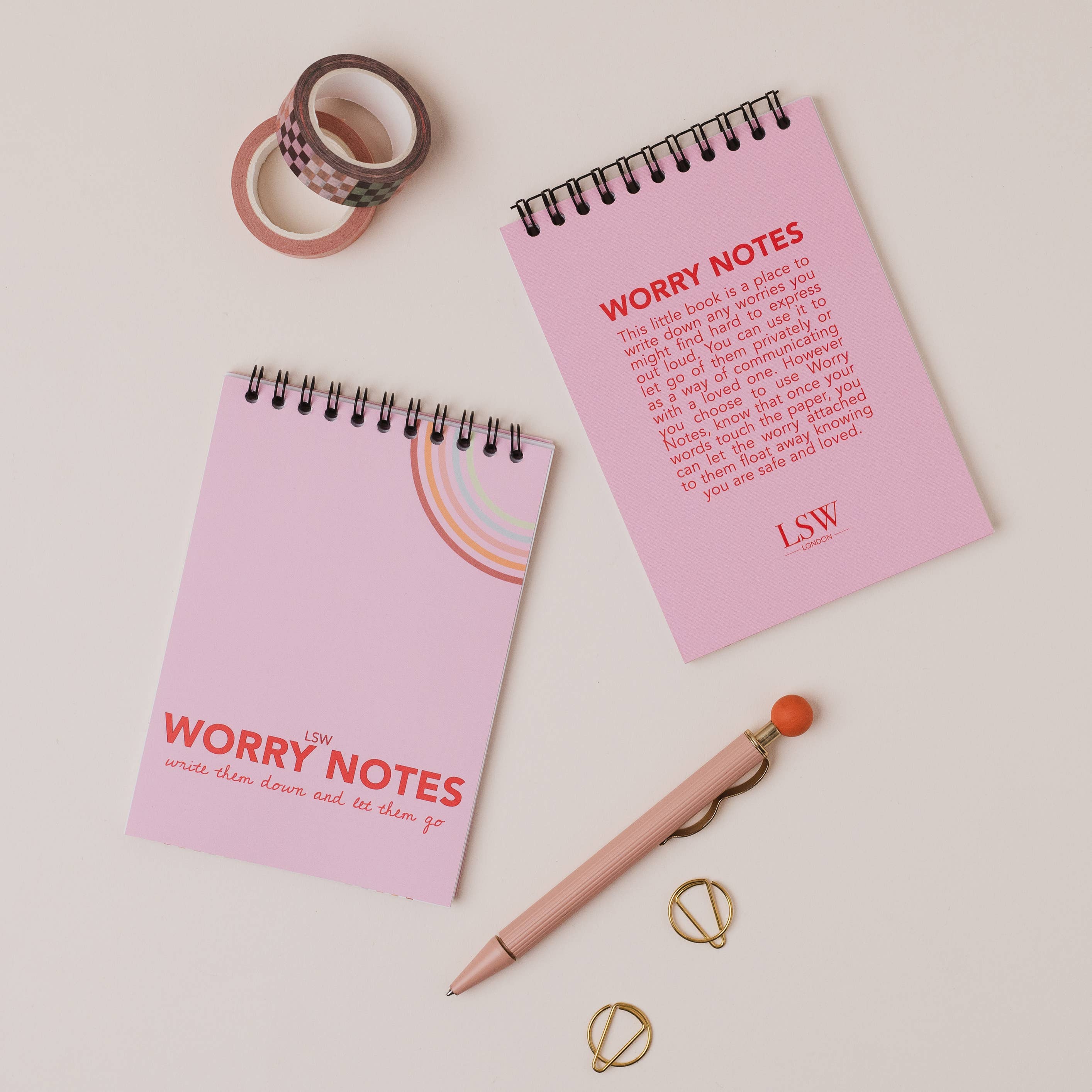LSW London - Vente Cahiers - Worry Notes : Carnet pour que les enfants expriment leurs inquiétudes, pensées et émotions4