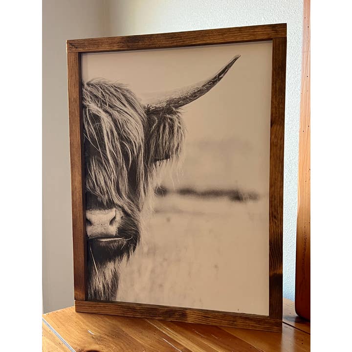 B & C Signs - Wholesale Sign - Highland Cow Side